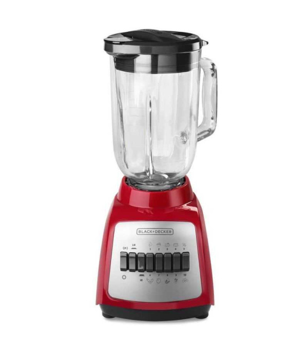 LICUADORA BLACK DECKER BLBD210GR ROJA 10V 550