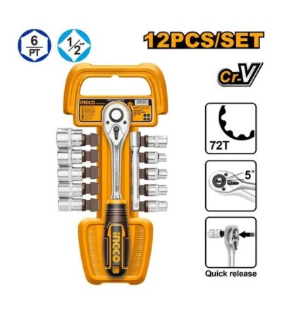 HERRAMIENTA DADOS INGCO HKTS12122 *12PZ