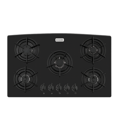 COCINA EMPOTRABLE ECOLINE 5 Q GAS NEGRA
