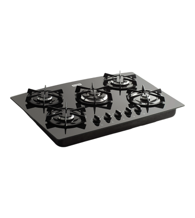 COCINA EMPOTRABLE ECOLINE 5 Q GAS NEGRA