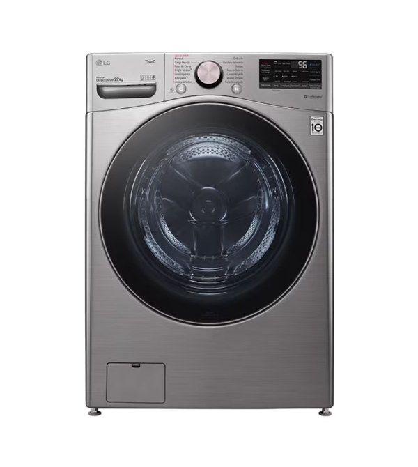 LAVADORA LG WM22VV2S6BR CARGA FRONTAL 22KG SILVER