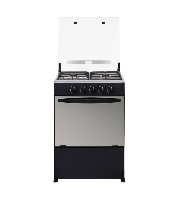 COCINA ECOLINE LUNA CON TAPA 4Q 24" NEGRA 