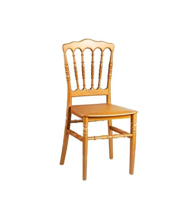 SILLA PICA  ART NAPOLEON SIN BRAZO DORADA