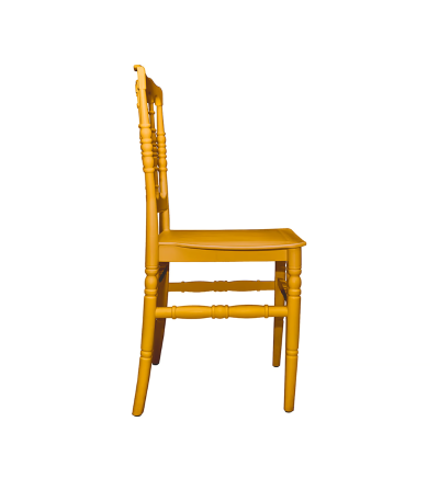 SILLA PICA  ART NAPOLEON SIN BRAZO DORADA