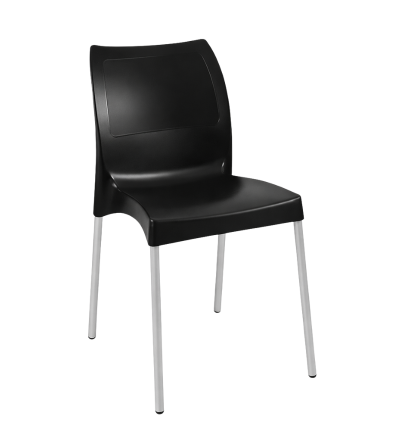 SILLA PICA STYLE LISSA SIN BRAZO NEGRA