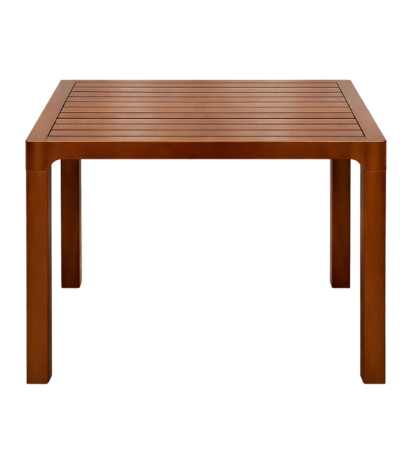 MESA PICA MADEIRA CUADRADA CAFE MADEIRA