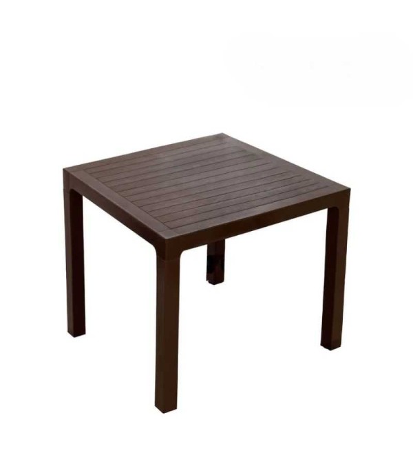 MESA PICA MADEIRA CUADRADA CAFE