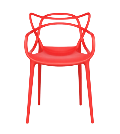 SILLA PICA ART SIDNEY CON BRAZO ROJO