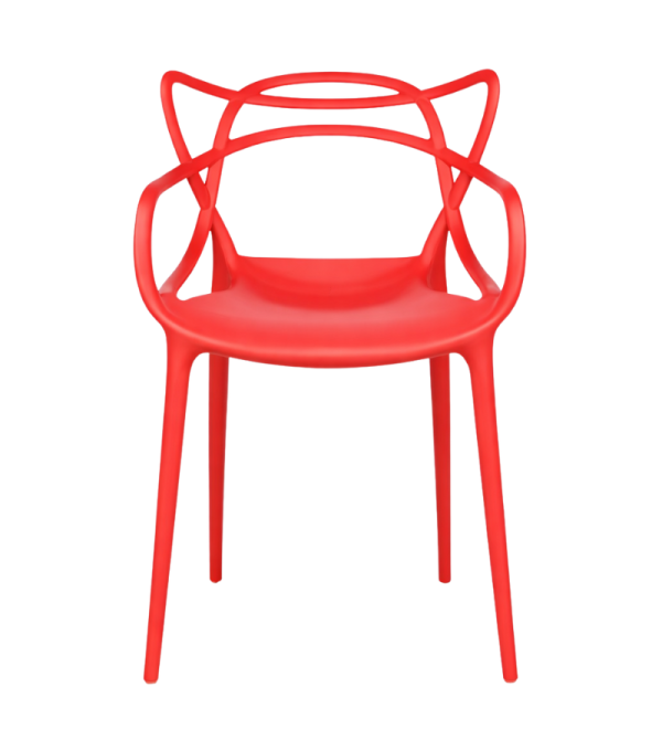 SILLA PICA ART SIDNEY CON BRAZO ROJO