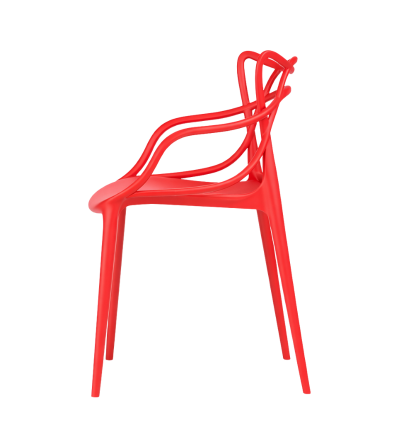SILLA PICA ART SIDNEY CON BRAZO ROJO