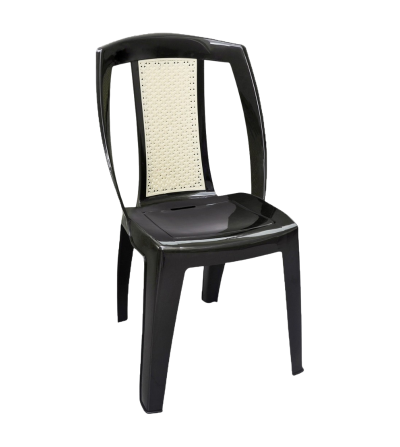 SILLA PICA RATAN GLAMOUR DUO SIN BRAZO CAFE/BEIGE