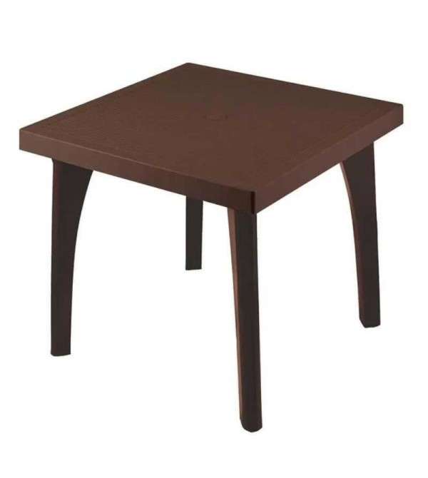 MESA PICA RATAN GLAMOUR CUADRADA CAFE