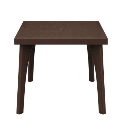 MESA PICA RATAN GLAMOUR CUADRADA CAFE