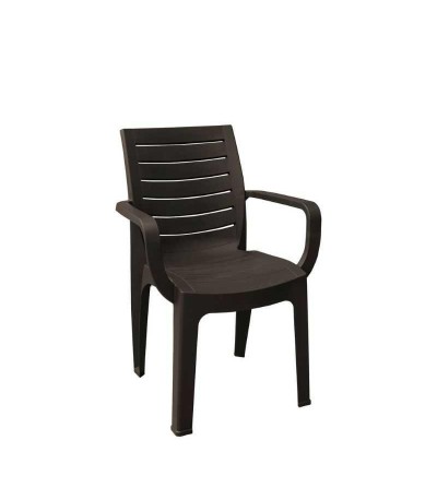 SILLA PICA MADEIRA CORSA CON BRAZO CAFE