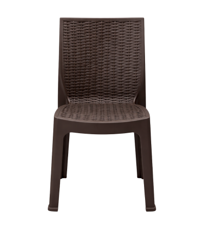 SILLA PICA RATAN CORSA SIN BRAZO CAFE