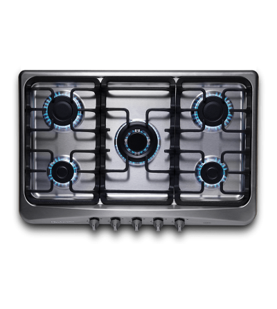 COCINA EMPOTRABLE INDURAMA 5Q 80CM CROMA 