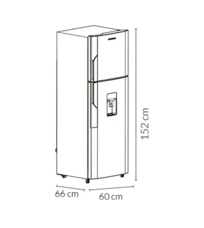 REFRIGERADORA CHALLENGER CR290 290LT NEGRO