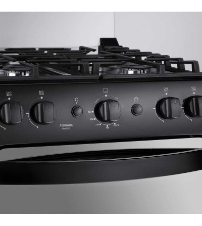 COCINA INDURAMA FERRARA MAXGRILL 4Q ZAFIRO NEGRO