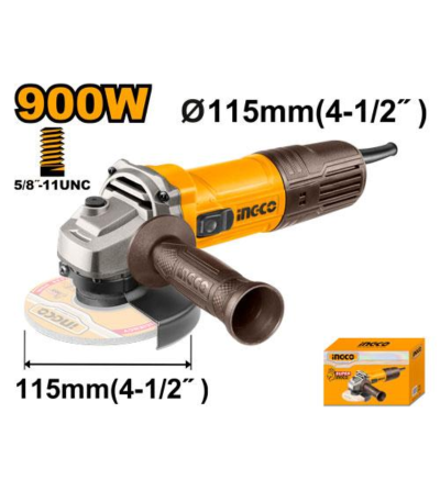 AMOLADORA ANGULAR INGCO 4-1/2" 900W 12000RPM