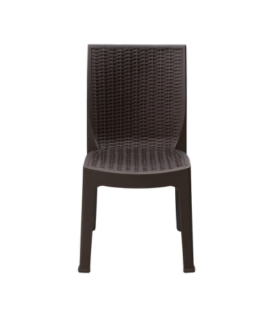 SILLA PICA RATAN CORSA SIN BRAZO CAFE
