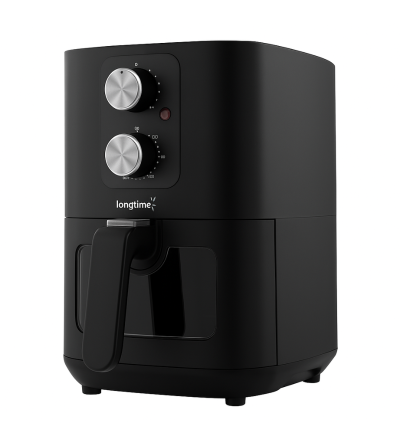 FREIDORA AIRE LONGTIME RA420M VENTANA TRANSPARENTE 4LT NEGRO