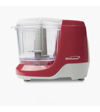 PROCESADOR ALIMENTOS BRENTWOOD MINI MC-109R ROJO