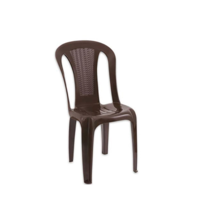 SILLA PICA PERUGIA RATAN GLAMOUR SIN BRAZO CAFE