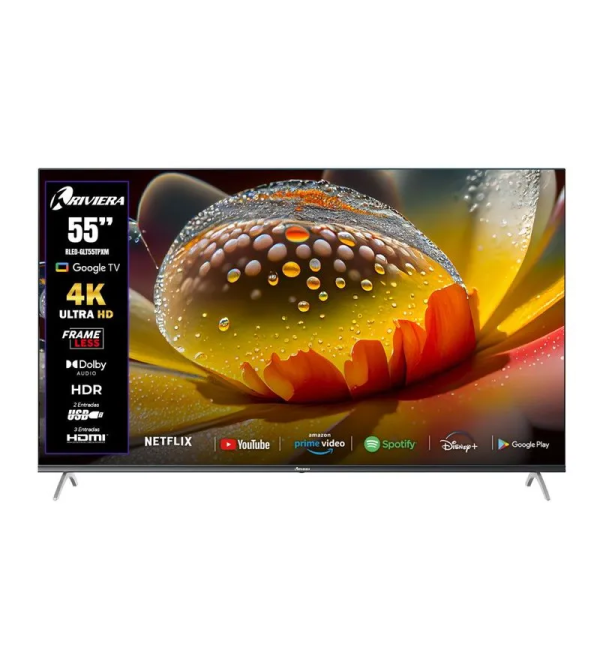 TELEVISOR RIVIERA RLED-GLT55TPX9 55" GOOGLE TV