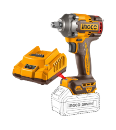 COMBO INGCO UCKLI2059 TALADRO INALAMBRICO 1/2"+LLAVE IMPACTO 1/2"+ ROTOMARTILLO 2.5J+AMOLADORA ANGULAR 4 1/2 +LAMPARA 