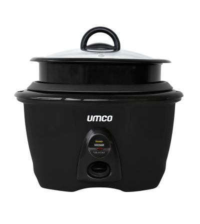 OLLA ARROCERA CON VAPORERA UMCO 0647 1.8L NEGRA
