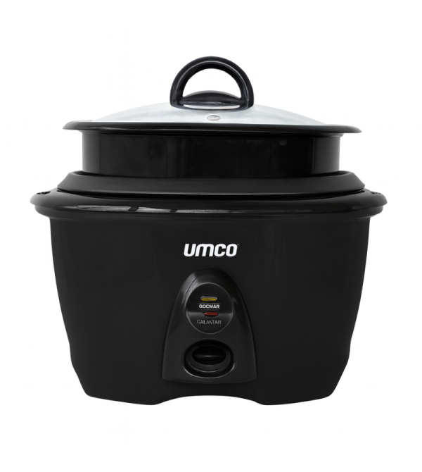 OLLA ARROCERA CON VAPORERA UMCO 0647 1.8L NEGRA