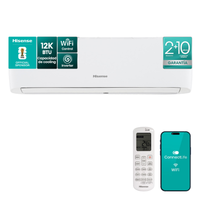 AIRE ACONDICIONADO HISENSE HS-AS12HIEC 12000BTU INVERTER