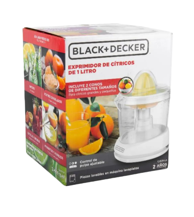EXPRIMIDOR DE JUGOS BLACK DECKER CJ625-LA 1 LT BLANCO 