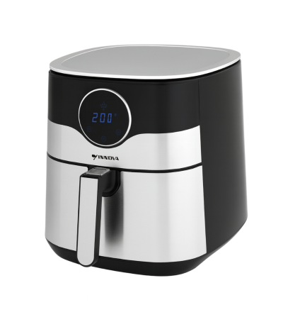 FREIDORA AIRE INNOVA IN-AIR FRIER DF 568 TOUCH INOXIDABLE 8LT NEGRO-PLATEADO