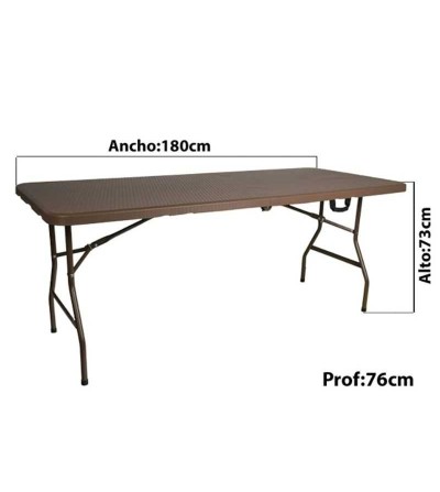 MESA PLEGABLE RECTANGULAR REF:ES20341 (182*75*74CM)