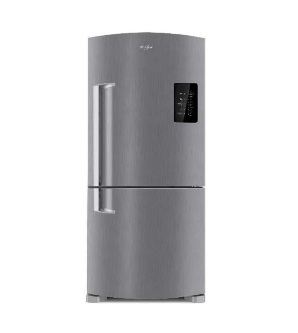 REFRIGERADORA WHIRLPOOL WH-WRE85AKTWW BOTTOM MOUNT PANEL TOUCH 586 LITROS SILVER
