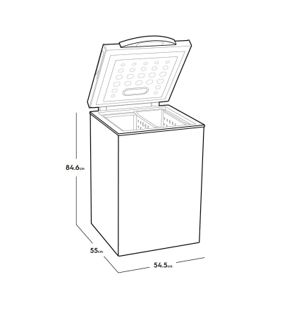 CONGELADOR ELECTROLUX EFCC15A6HQW 145LT BLANCO 