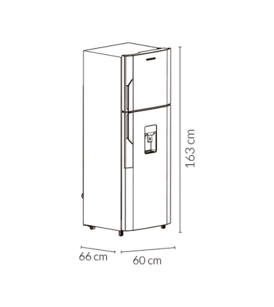REFRIGERADORA CHALLENGER CR266 266LT NEGRO