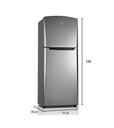 REFRIGERADORA INDURAMA RI-575 QUARZO S/DISPENSADOR 381 LT CROMA 