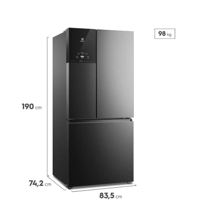 REFRIGERADORA ELECTROLUX IM8B IA 590LT NEGRO