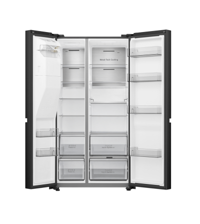 REFRIGERADORA INDURAMA RI-790 SIDE BY SIDE 669 LT NEGRO