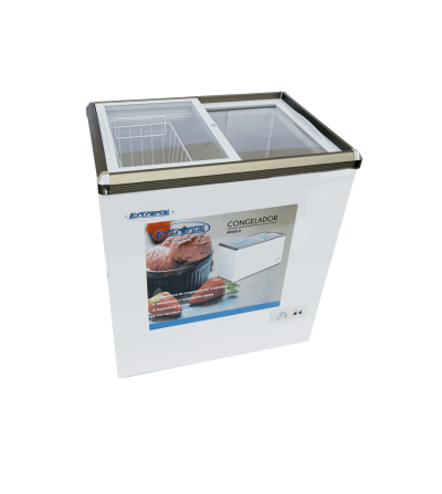 CONGELADOR CONTINENTAL SD-168Q TAPA VIDRIO 154LT BLANCO 