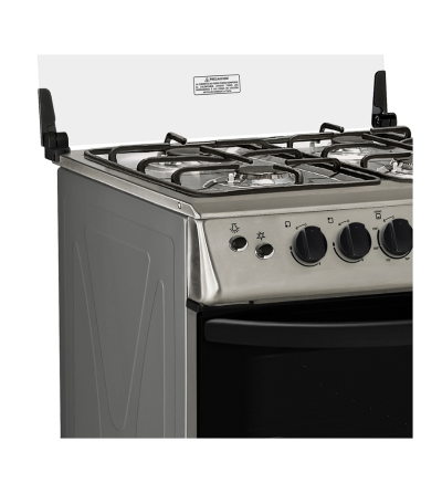 COCINA ECOLINE NOELIA 4Q CROMA INOX 