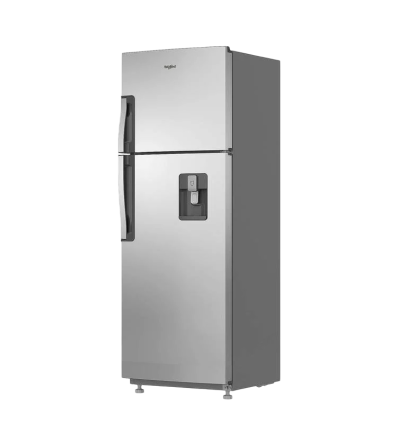 REFRIGERADORA WHIRLPOOL WRW32CKTWW TOP MOUNT C/DISPENSADOR 303LT CROMA