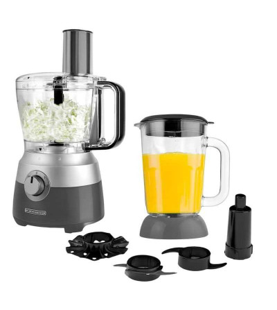 LICUADORA BLACK DECKER FP5501 CON PROCESADOR 600W GRIS PLATEADO