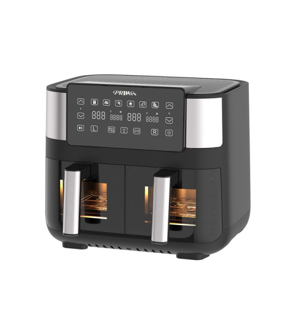 FREIDORA AIRE PRIMA AFD4006W 2 CESTA  4LT 1800W NEGRO