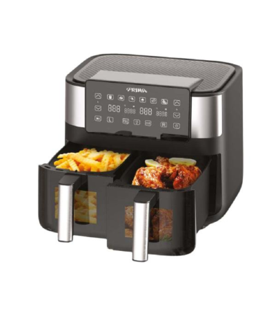 FREIDORA AIRE PRIMA AFD4006W 2 CESTA  4LT 1800W NEGRO