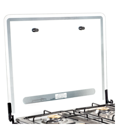 COCINETA ECOLINE FLORENCIA II 4Q PLUS TAPA VIDRIO INOX