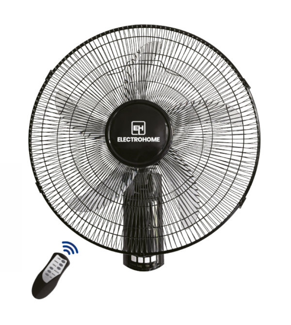 VENTILADOR ELECTROHOME WF-1805R PARED/CONTROL NEGRO 18"
