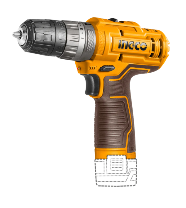 TALADRO INGCO CIDLI12202 INALAMBRICO 3/8" 12V 